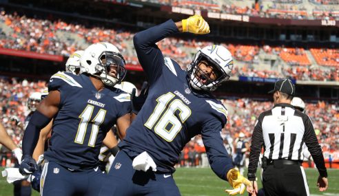 Los Angeles Chargers Take On Baltimore Ravens In AFC Wild Card Playoff Action