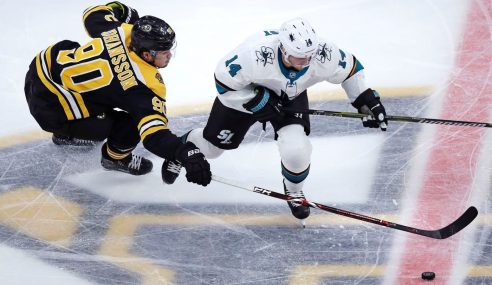 Bruins’ Johansson Out With Lung Contusion