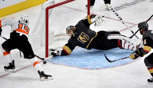 NHL Hockey:  Calgary Flames at Vegas Golden Knights