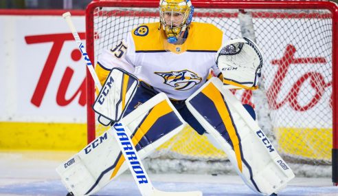 NHL Hockey:  Calgary Flames at Nashville Predators