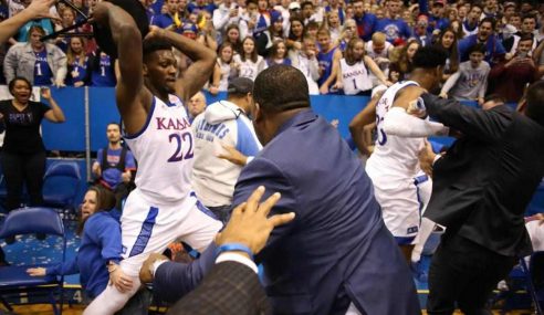 After On-Court Brawl, Jayhawks National Championship Odds Drop To +900